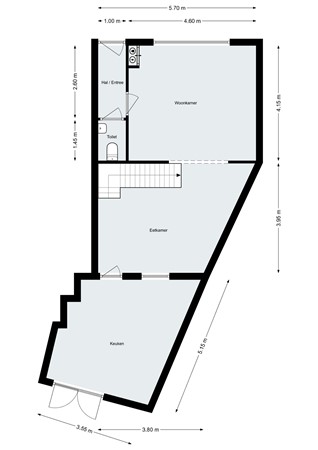 Floorplan - Lindebaan 22, 4611 LX Bergen op Zoom